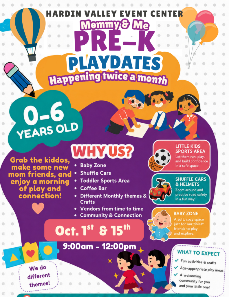 Pre-K Playdate poster