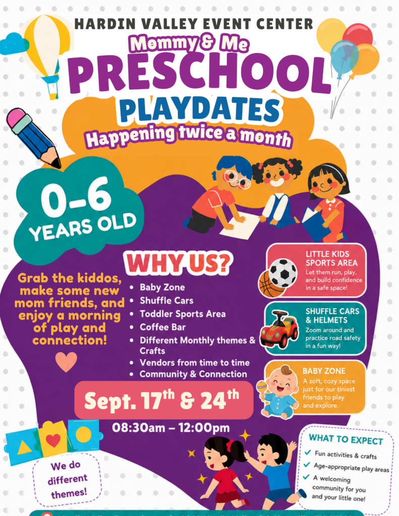 Pre-K Playdates poster