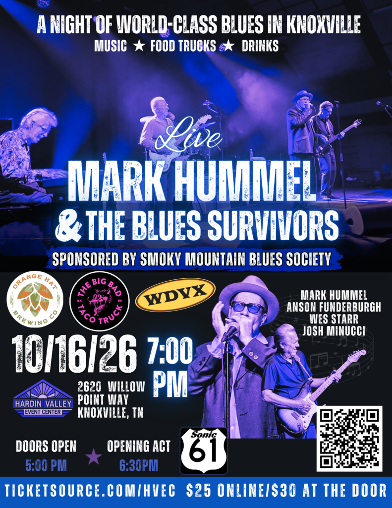 Mark Hummel & The Blues Survivors : A night of live music in Knoxville poster