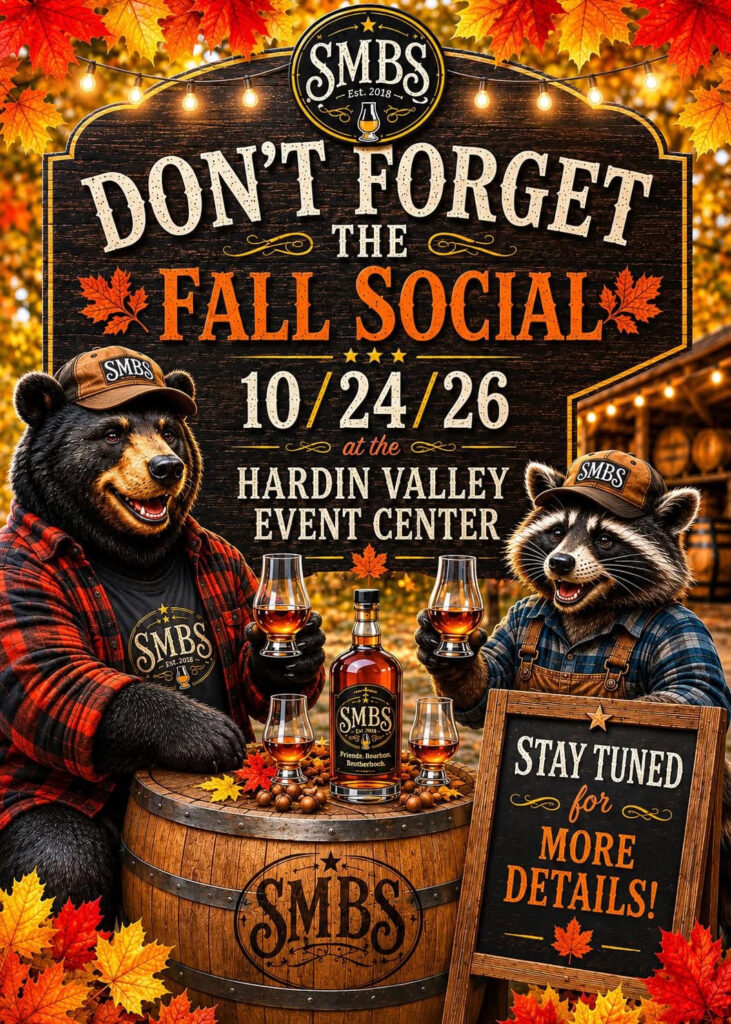 SMOKY MOUNTAIN BOURBON SOCIETY SOCIAL poster